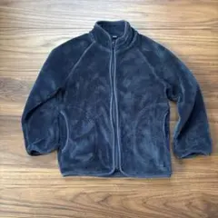 フリースジャケット サイズ120 ダークグレー