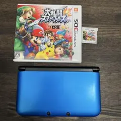 Nintendo 3ds LL 本体　ブルー　大乱闘スマッシュブラザーズ付属