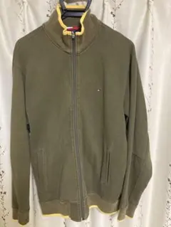 TOMMY HILFIGER ジップアップ カラー／オリーブグリーン サイズ／Ｌ