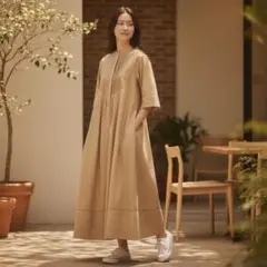美品✨ビショップ別注 フィータ Pheeta コットンピンタックシャツワンピースのサムネイル