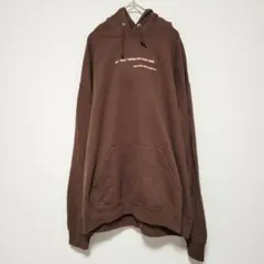 美品❣️ ジャージーズ パーカー フード 長袖 プルオーバー【Ｌ】茶 ゆったりのサムネイル