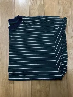 WEGO ボーダーT Mサイズ ダークグリーン