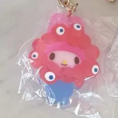 マイメロディ　クリアサンリオミャクミャクなりきり立体マスコット キーホルダー