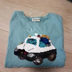 mimoran パトカー刺繍 長袖カットソー