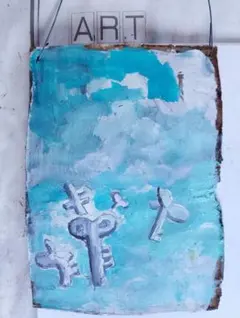 絵画 油彩 ロッカクアヤコ「人物 」 サイン 額装済み 肉筆手描き F6