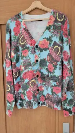 【ジョイリッチ】⭐美品⭐定価￥16590⭐花柄 カーディガン ⭐sizeL⭐