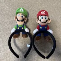 USJ　ユニバ　マリオ ルイージ　カチューシャ　2個セット