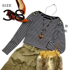 【極美品】To b by agnes b.アニエスベー セーラーボーダーシャツM