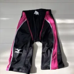 MIZUNO 競泳水着 ハーフスパッツ ブラック ピンク Sのサムネイル