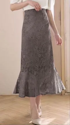 GRL ハイウエストレースマーメイドスカート[pm025]