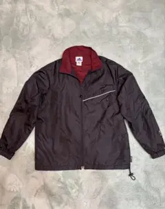 adidas ナイロンジャケット 黒/赤