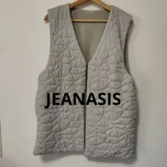 JEANASIS キルティング ベスト　リバーシブル　フリース　ジーナシス