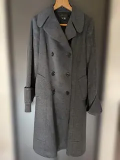 ZARAグレー ダブルブレストコート ベルト付き