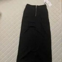 新品未使用　黒ラメナロースカート
