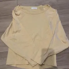 ADAM ET ROPE ベージュ 長袖Tシャツ