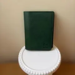 イルビゾンテ IL BISONTE 二つ折りパスケース グリーン 本革