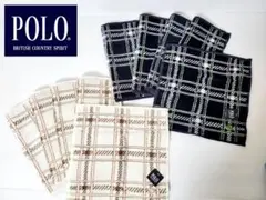 新品未使用☆POLO BCS タオル生地ハンカチす 10枚セット