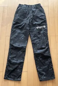 迷彩柄　起毛裏地付きズボン 温かい長ズボン 保温性　ボトムス 165