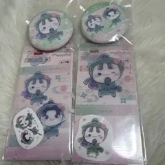 忍たま乱太郎　フリューくじ　缶バッジ　ステッカー　立花仙蔵