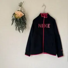 NIKE ナイキ ジャージ / フルジップ Mサイズ ブラック 黒 ピンク
