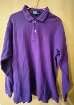 Polo Ralph Lauren 長袖ポロシャツ M パープル