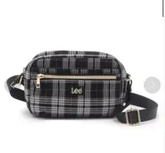 Lee ショルダーバッグ ブラック・ホワイトチェック