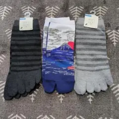 5本指ソックス 2足➕️足袋型ソックス3足セット 25-27cm