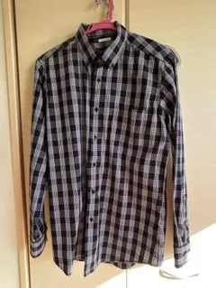 GU 未使用　ボタンダウンチェックシャツ　スーツ
