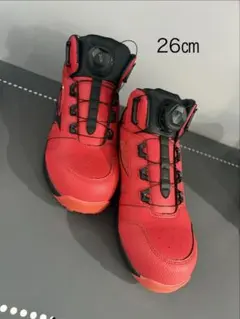 MIZUNO 安全靴 26cm レッド BOA 作業靴 - メルカリ