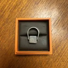 シルバー スクエア型 リング　ビンテージリング　14号