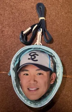 新品・開封のみ　東京ヤクルトスワローズ 奥川　泰伸　フェイスポーチ　クルーカードのサムネイル