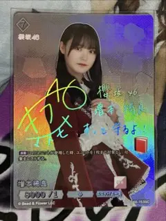 増本綺良 ビルディバイドブライト 櫻坂46 SC サイン シークレット