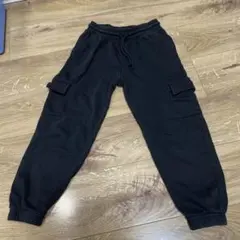 H&M 黒 スウェットパンツ ウェストゴム 120cm