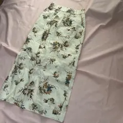 【URBAN RESERCH】花柄 ロングタイトスカート ウエストゴム M相当のサムネイル
