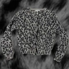 平成ギャル ヒョウ柄 カーディガン