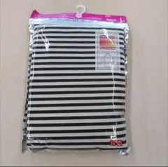 【未使用】L ユニクロ　ヒートテック　タートルネックT 長袖　ボーダー