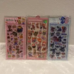 24h以内発送　ズートピア 立体シール ボンボンドロップシール　3枚セット