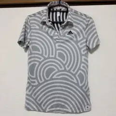 adidas 幾何学模様 ポロシャツ Mサイズ
