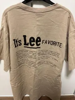 Lee ベージュ Tシャツ バックプリント
