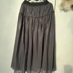 JEANASIS グロッシーシアーパイピングスカートのサムネイル
