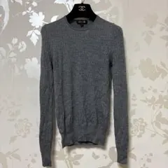 良品　ドゥロワー　長袖　リブニット　2 グレー系　カシミヤ　シルク 2025年最新】Drawerドゥロワー カシミヤシルクの人気アイテム