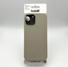 holdit iPhone 12 / 12 Pro用シリコンケース ラテベージュ