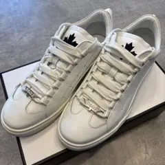【新品】DSQUARED2 ディースクエアードレザースニーカー ホワイトのサムネイル
