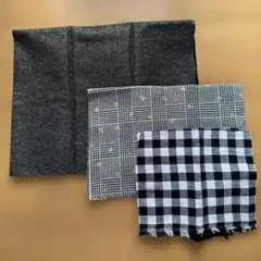 黒い生地　3点セット