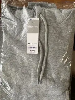 新品 GU スウェットパーカー グレー