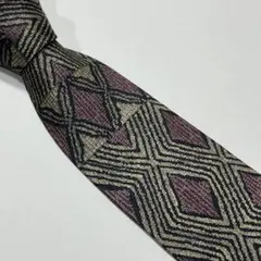 ネクタイ　アート　シルク　古着