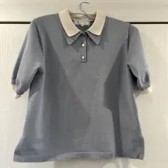 ロペピクニック サマーニット　ポロシャツ ポロニット　ポロ襟