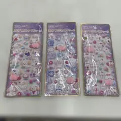 Piffy Hip 犬と猫とうさぎのおけつぷっくりシール 3シートセット