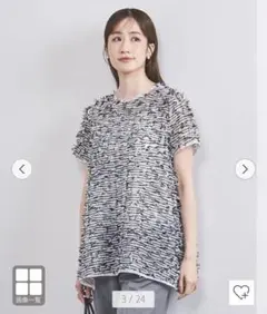 【未使用・新品】UNITED ARROWS 半袖 リボンブラウス フリーサイズ
