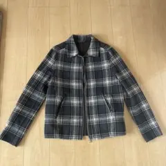 ZARA グレー系チェックジャケット M